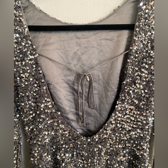 Princess Polly low back sequin silver dress - Picture 7 of 9